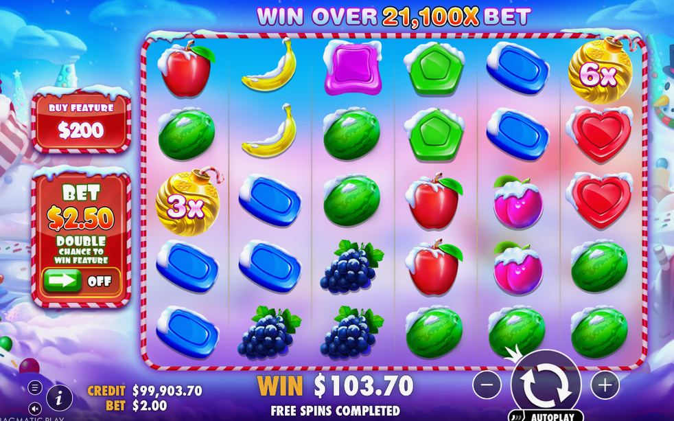 Free Spins med Multiplier-bomber som ligger kvar under tumblet